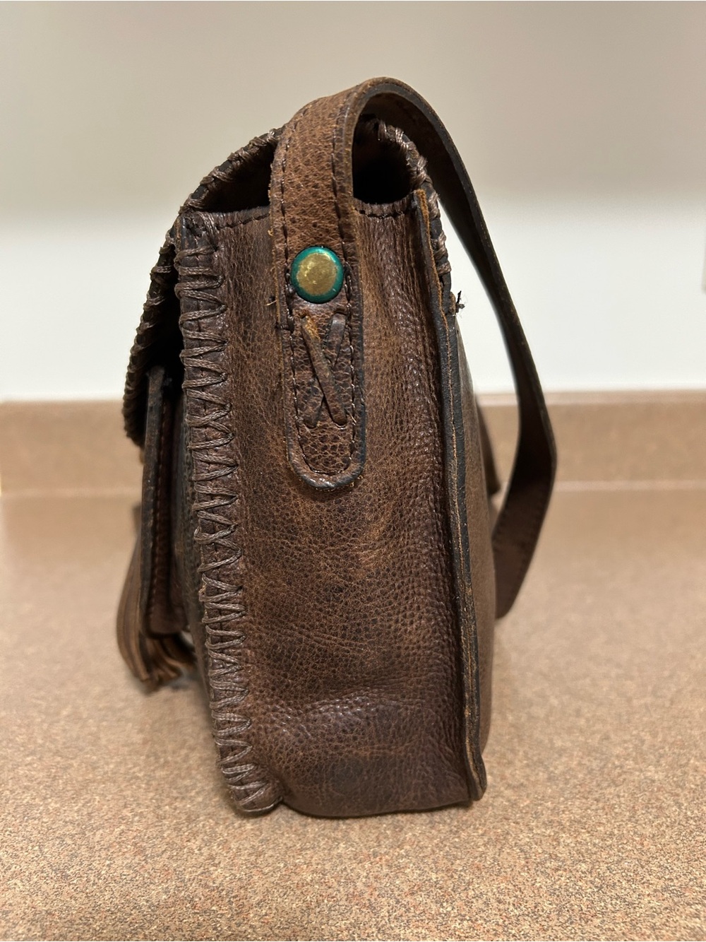 Patricia Nash Beaumont Leather Crossbody Bag with Tassel - Picture 9 of 15
